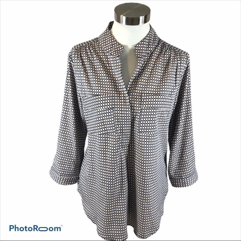 Antilia Femme Long Sleeved Print Tunic Size Large